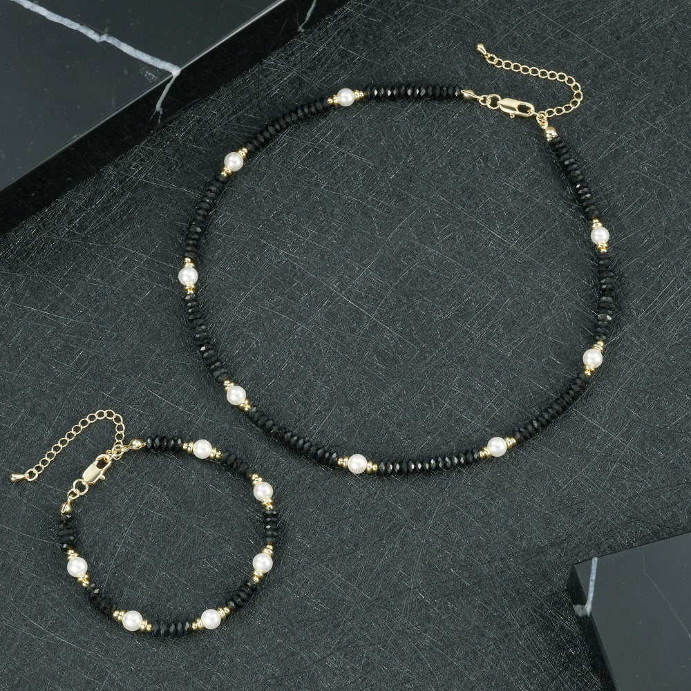 Round Copper Necklace For Elegant Style, Available In 1 Set