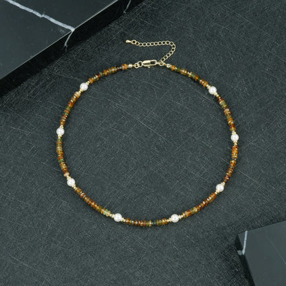 Round Copper Necklace For Elegant Style, Available In 1 Set