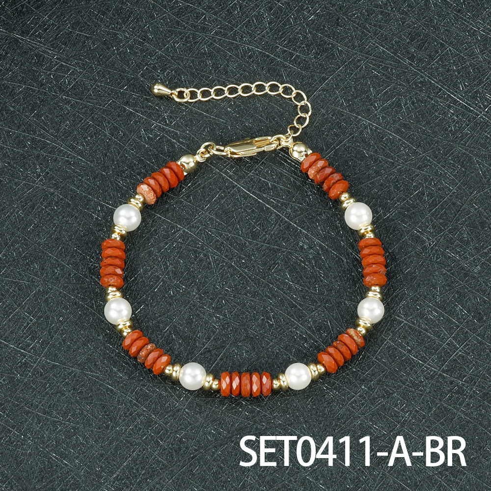 Round Copper Necklace For Elegant Style, Available In 1 Set