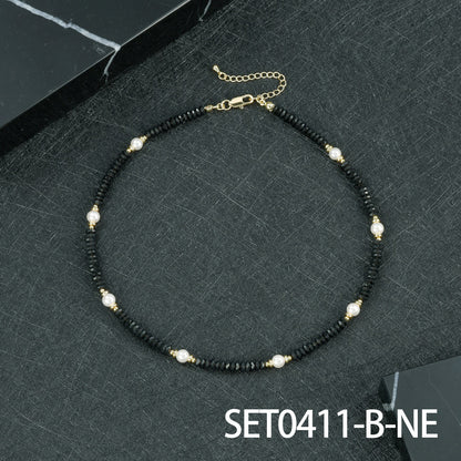Round Copper Necklace For Elegant Style, Available In 1 Set