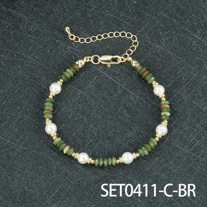 Round Copper Necklace For Elegant Style, Available In 1 Set