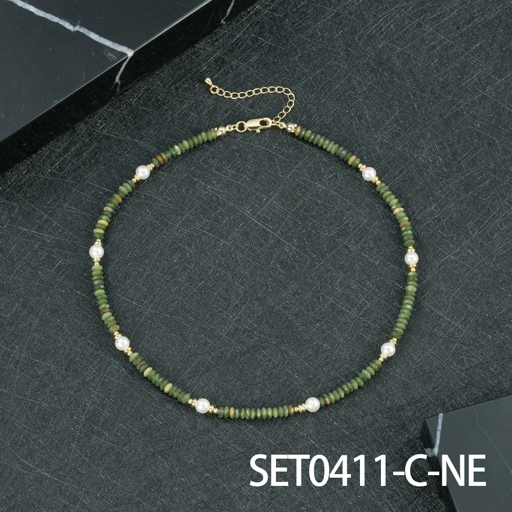 Round Copper Necklace For Elegant Style, Available In 1 Set
