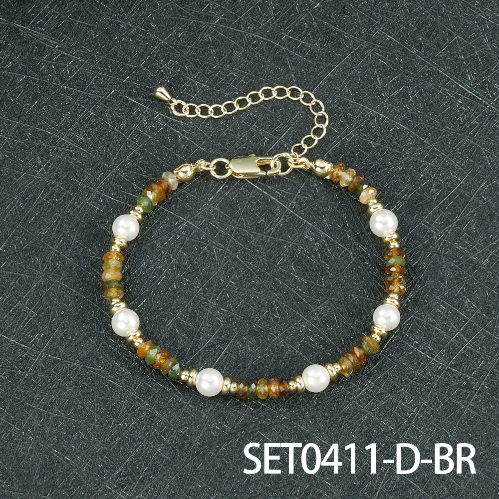 Round Copper Necklace For Elegant Style, Available In 1 Set