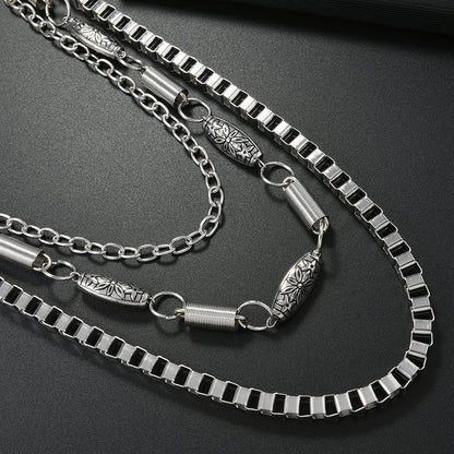 Unisex Punk Metal Waist Chain In Silver, Stylish And Durable Accessory For Everyday Wear