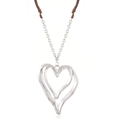 For Weave Brown Sweater Chain Necklace
