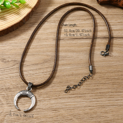 For Brown Ethnic Style Necklace Made With Durable Synthetics, Perfect For Unique Fashion Statements