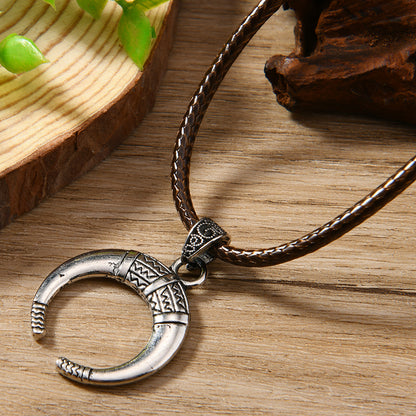For Brown Ethnic Style Necklace Made With Durable Synthetics, Perfect For Unique Fashion Statements