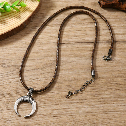 For Brown Ethnic Style Necklace Made With Durable Synthetics, Perfect For Unique Fashion Statements