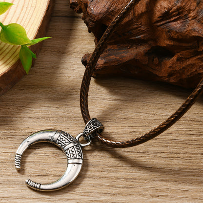 For Brown Ethnic Style Necklace Made With Durable Synthetics, Perfect For Unique Fashion Statements