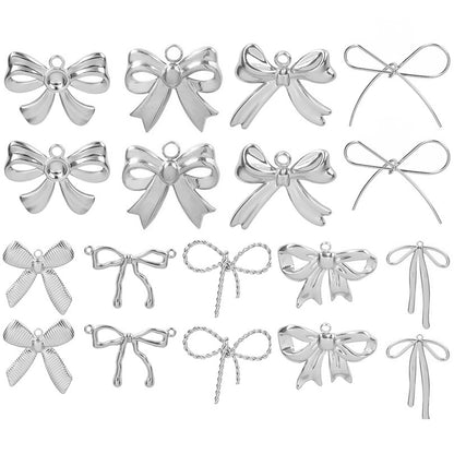 Golden Bow Tie Pendant For Stylish Looks Made Of Durable 304 Stainless Steel