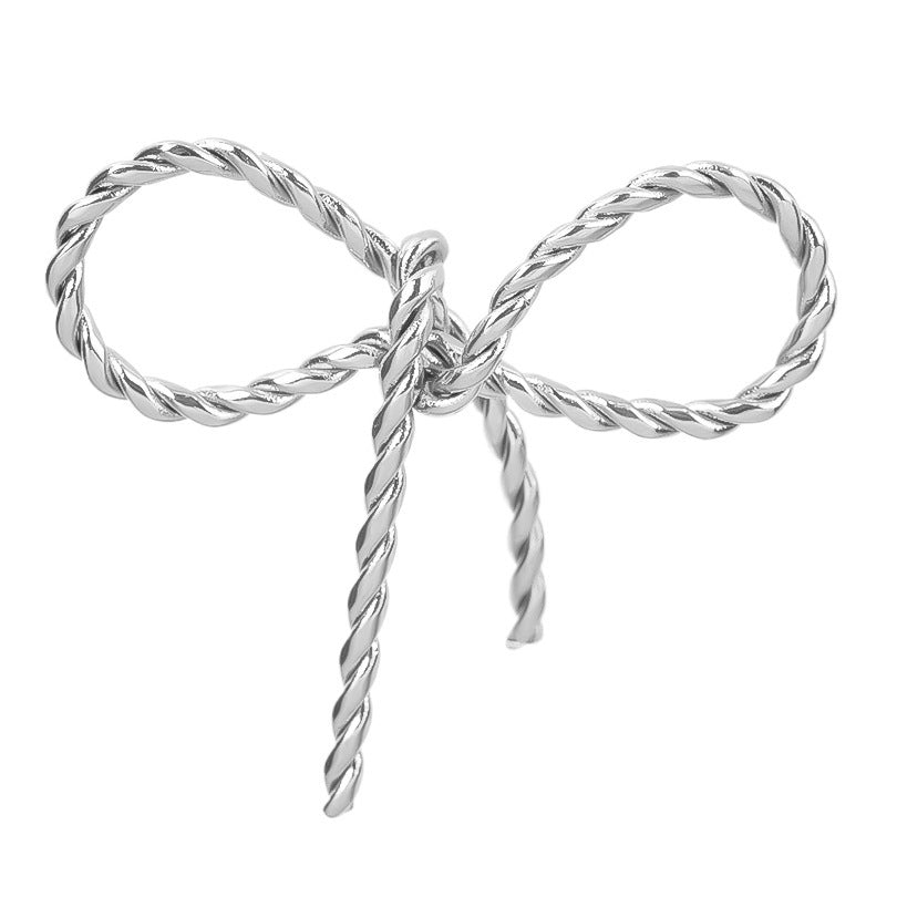 Golden Bow Tie Pendant For Stylish Looks Made Of Durable 304 Stainless Steel