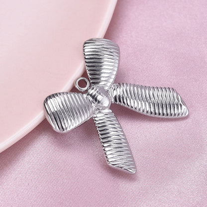 Golden Bow Tie Pendant For Stylish Looks Made Of Durable 304 Stainless Steel