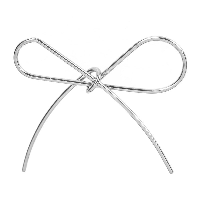 Golden Bow Tie Pendant For Stylish Looks Made Of Durable 304 Stainless Steel