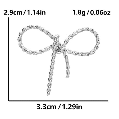 Golden Bow Tie Pendant For Stylish Looks Made Of Durable 304 Stainless Steel