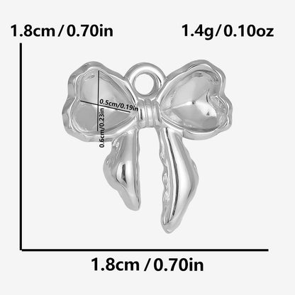 Golden Bow Tie Pendant For Stylish Looks Made Of Durable 304 Stainless Steel
