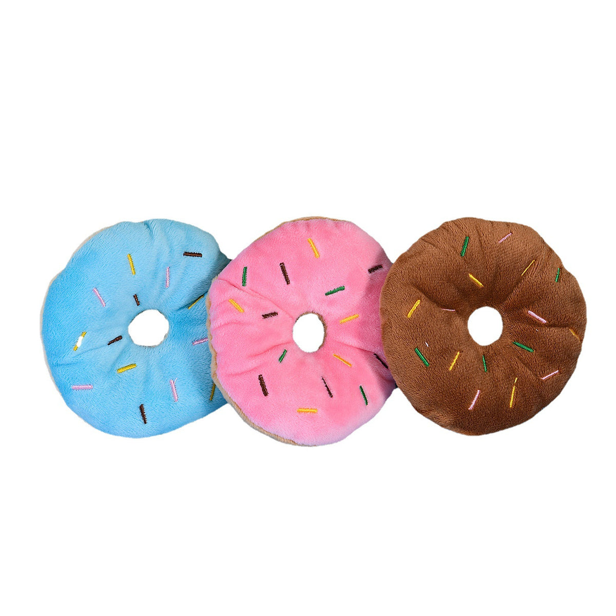 Plush Donuts Dog Toy For Pets, Soft And Durable Chew Toy For Dogs