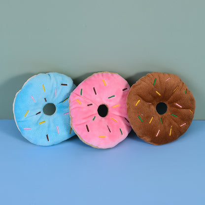 Plush Donuts Dog Toy For Pets, Soft And Durable Chew Toy For Dogs