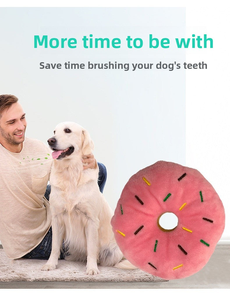 Plush Donuts Dog Toy For Pets, Soft And Durable Chew Toy For Dogs