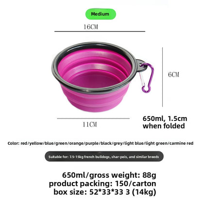 Silica Gel Pet Tableware For Dogs, Durable And Safe Feeding Bowl
