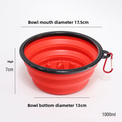 Silica Gel Pet Tableware For Dogs, Durable And Safe Feeding Bowl