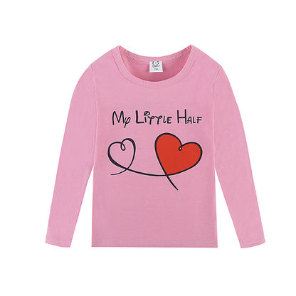 Cartoon Children's T-shirt In Light Blue With Round Neck And Long Sleeves, Made From Over 90% Cotton, Perfect For Spring