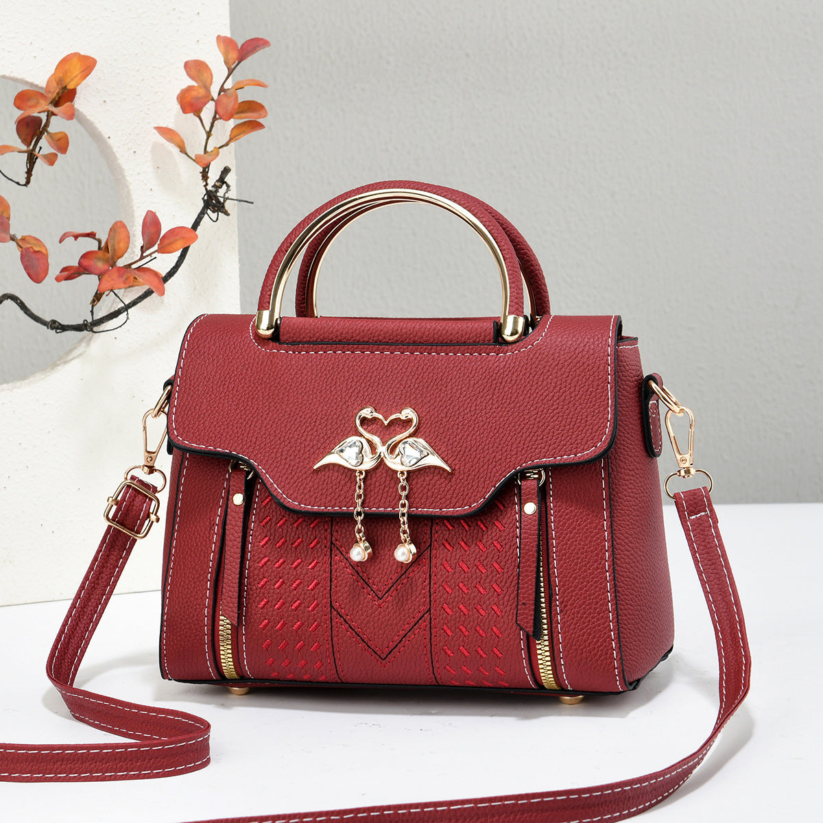 Square PU Leather Shoulder Bag For Women, Stylish And Durable Design