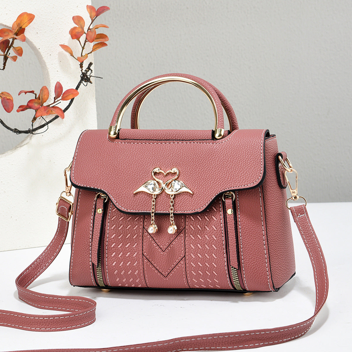 Square PU Leather Shoulder Bag For Women, Stylish And Durable Design