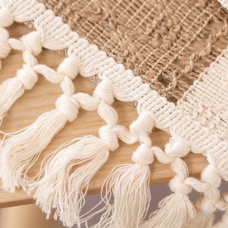 Nordic Style Cotton And Linen Tablecloth With Elegant Stripe Pattern, Perfect For Home Dining And Decor