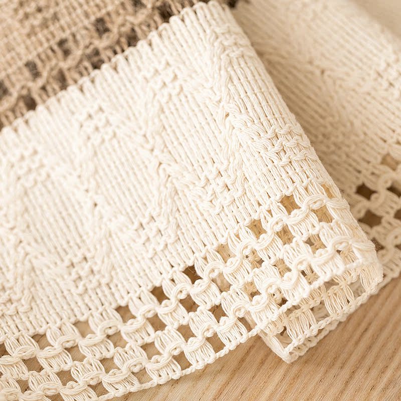 Nordic Style Cotton And Linen Tablecloth With Elegant Stripe Pattern, Perfect For Home Dining And Decor