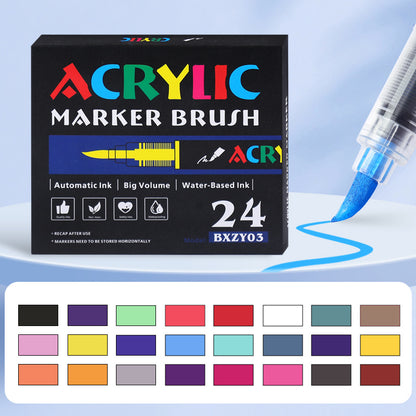 Plastic Watercolor Pen For Artistic Painting And Creative Drawing