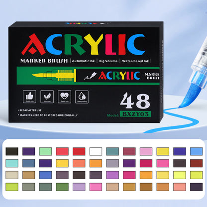 Plastic Watercolor Pen For Artistic Painting And Creative Drawing