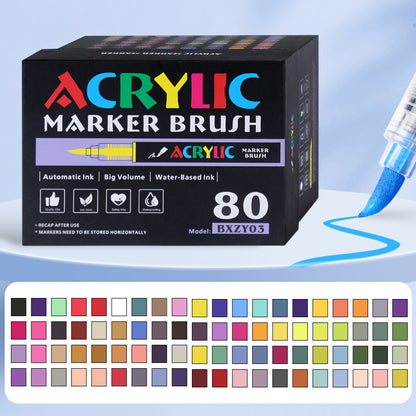 Plastic Watercolor Pen For Artistic Painting And Creative Drawing