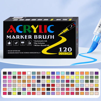 Plastic Watercolor Pen For Artistic Painting And Creative Drawing