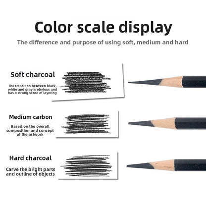 1 Set Of Wooden Drawing Pencils For Sketching And Art
