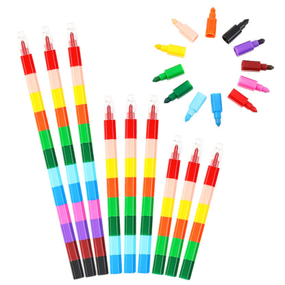 Graffiti Crayon In Plastic Material, 1 Piece For Creative Drawing And Coloring