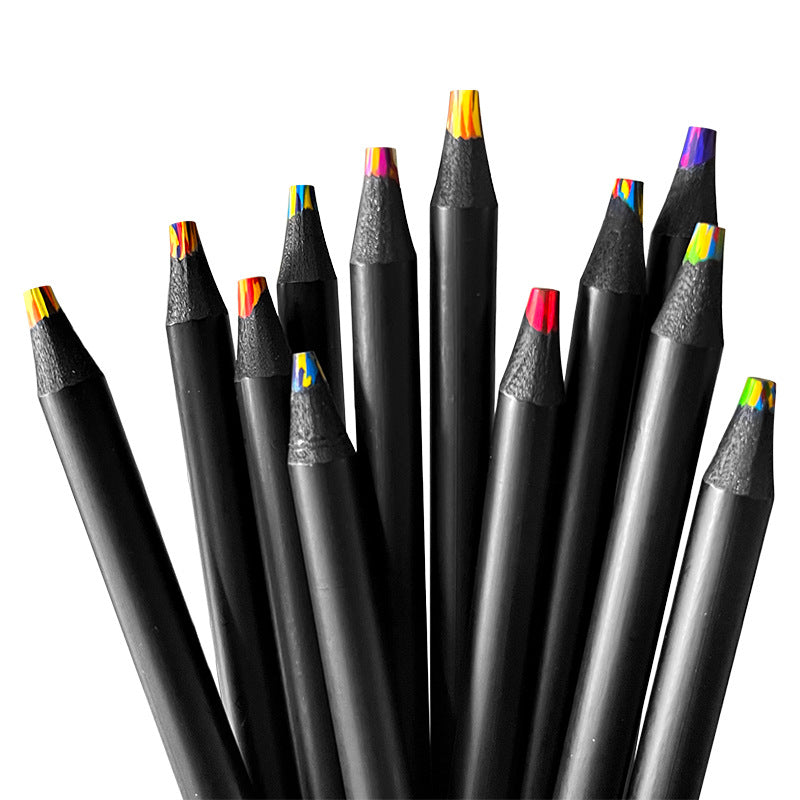 12 Pieces Wooden Drawing Pencils Set For Sketching And Art