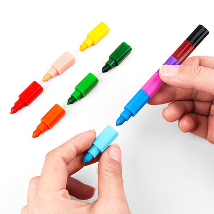 Graffiti Crayon In Plastic Material, 1 Piece For Creative Drawing And Coloring