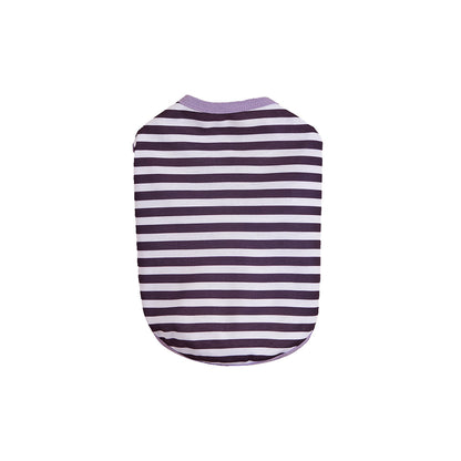 Stripe Pet Clothing For Dogs Made Of Durable Polyester Material