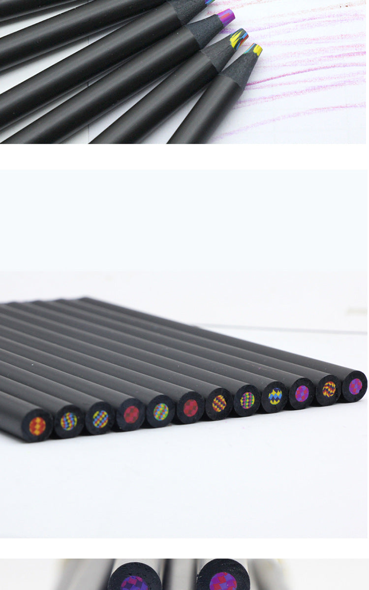 12 Pieces Wooden Drawing Pencils Set For Sketching And Art