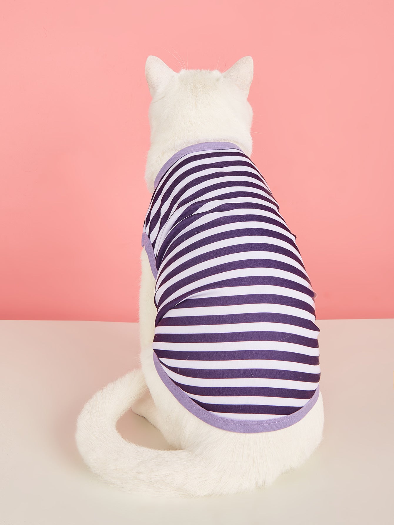 Stripe Pet Clothing For Dogs Made Of Durable Polyester Material