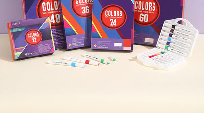 12 Pieces Plastic Marker Pens Set For Drawing And Writing