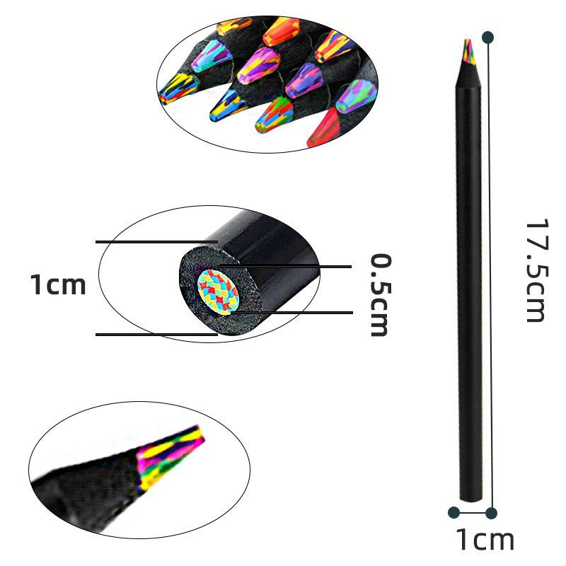 12 Pieces Wooden Drawing Pencils Set For Sketching And Art