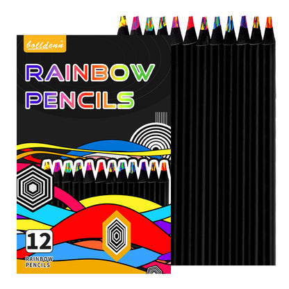 12 Pieces Wooden Drawing Pencils Set For Sketching And Art