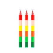 6-color Splicing Crayon [single Piece]