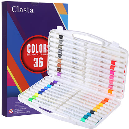 12 Pieces Plastic Marker Pens Set For Drawing And Writing