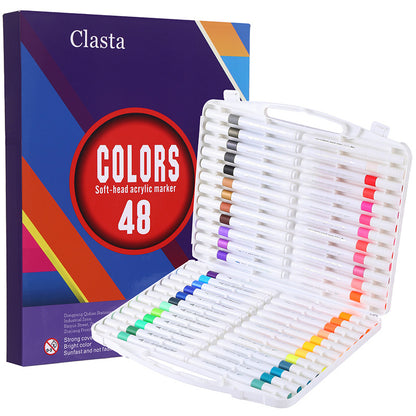 12 Pieces Plastic Marker Pens Set For Drawing And Writing