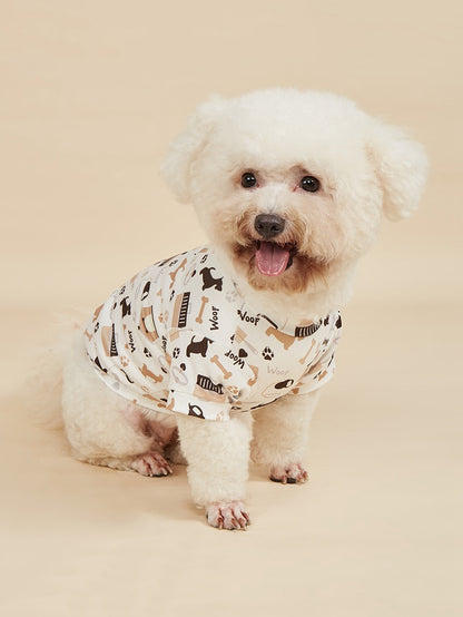Maple Leaf Pet Clothing For Dogs Made Of Durable Polyester Material