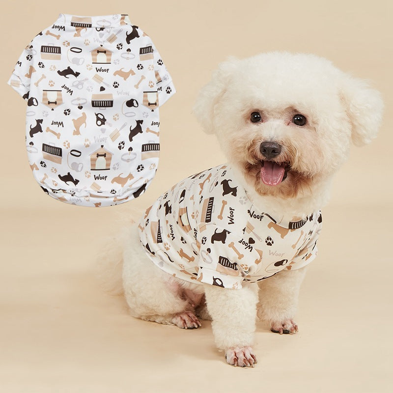 Maple Leaf Pet Clothing For Dogs Made Of Durable Polyester Material
