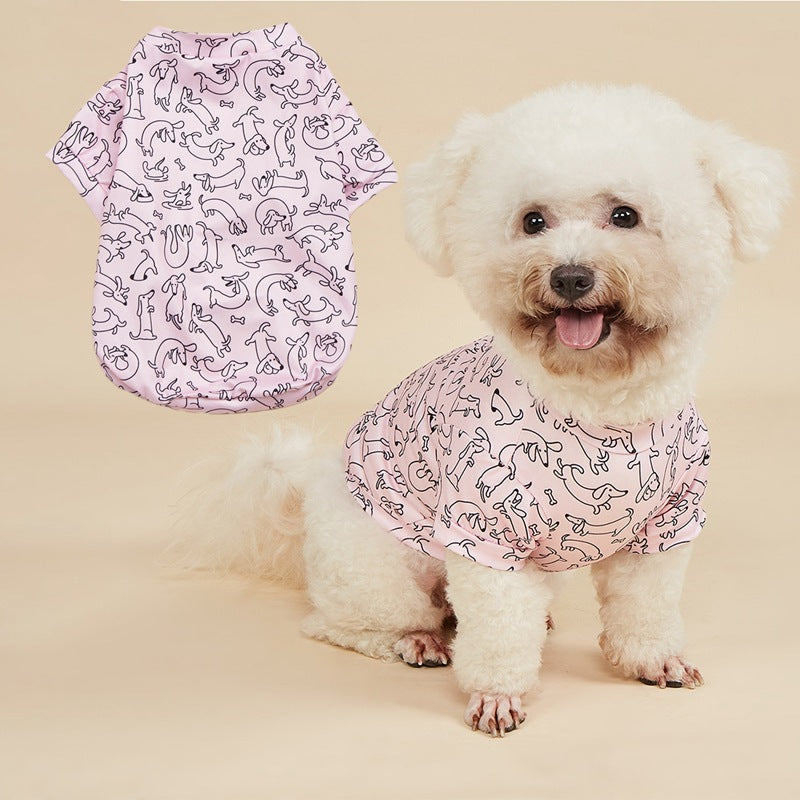 Maple Leaf Pet Clothing For Dogs Made Of Durable Polyester Material