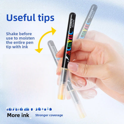 Plastic Watercolor Pen For Artistic Painting And Creative Drawing